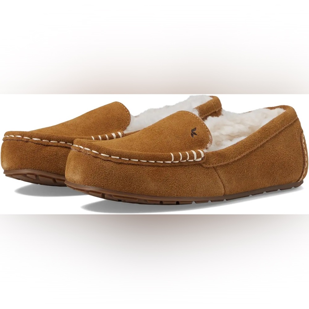NEW Koolaburra by UGG Lezly Fur Suede Slippers Casual Slip On Cozy Loungewear